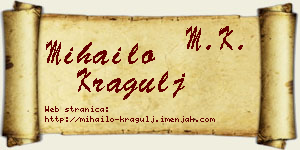 Mihailo Kragulj vizit kartica